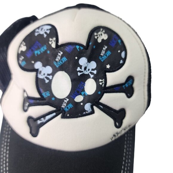 Disneyland RARE Hong Kong Pirates of the Caribbean Mickey Mouse Skull Bones Hat - Picture 3 of 12